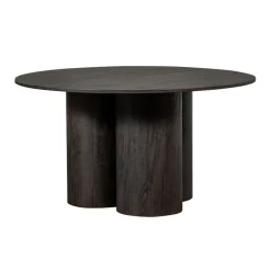 Eettafels<WOOOD Eettafel Oona Donkerbruin - Ø 140 cm
