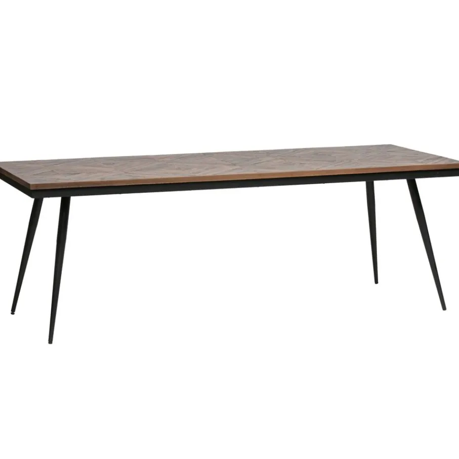 Eettafels<WOOOD Eettafel Rhombic Bruin - 220x90 cm