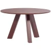 Eettafels<WOOOD Eettafel Rhonda Bordeaux - Ø 129 cm