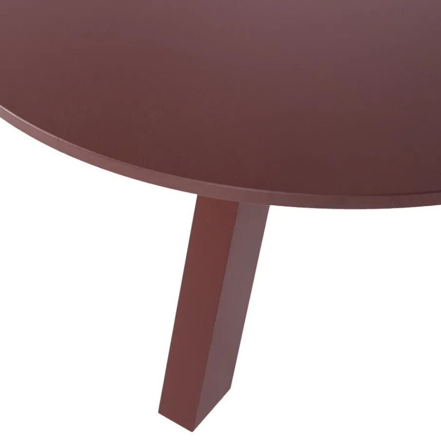 Eettafels<WOOOD Eettafel Rhonda Bordeaux - Ø 129 cm