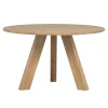Eettafels<WOOOD Eettafel Rhonda Naturel - Ø 129 cm