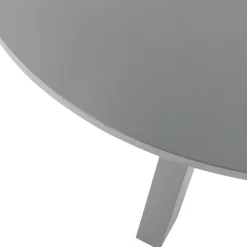 Eettafels<WOOOD Eettafel Rhonda Warm Grijs - Ø 129 cm