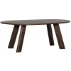 Eettafels<WOOOD Eettafel Roundly Bruin - 200x100 cm