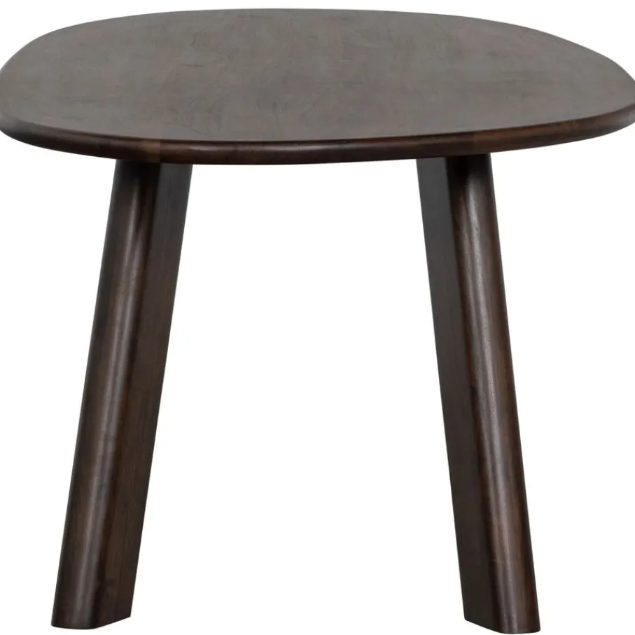Eettafels<WOOOD Eettafel Roundly Bruin - 200x100 cm