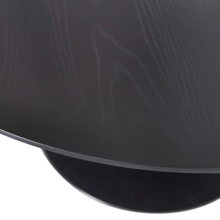 Eettafels<WOOOD Eettafel Sammy Zwart - Ø 120 cm