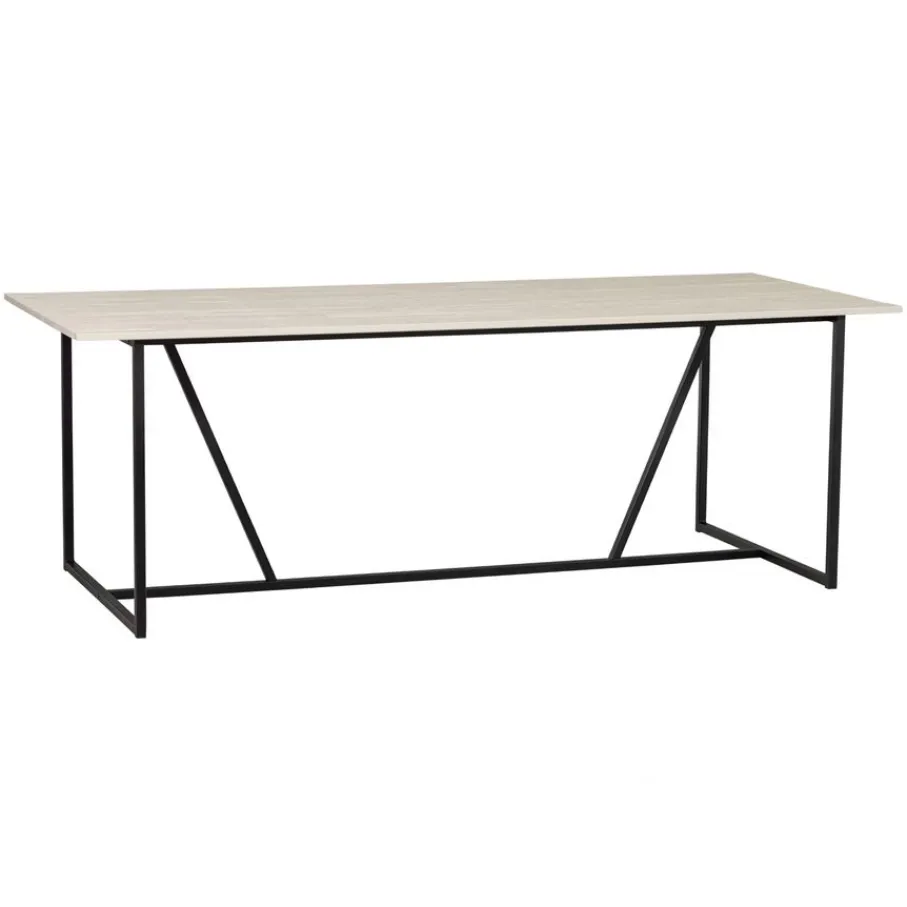 Eettafels<WOOOD Eettafel Silas Dust - 220x90 cm