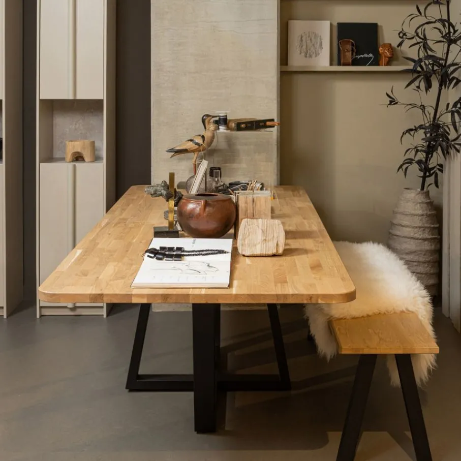 Eettafels<WOOOD Eettafel Tablo Naturel - 240x100 cm