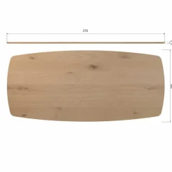 Eettafels<WOOOD Eettafel Tablo Naturel - 220x100 cm