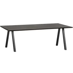 Eettafels<WOOOD Eettafel Tablo Zwart - 220x90 cm