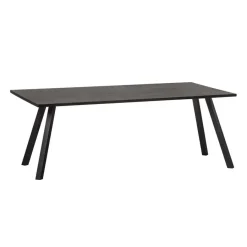 Eettafels<WOOOD Eettafel Tablo Zwart - 160x90 cm