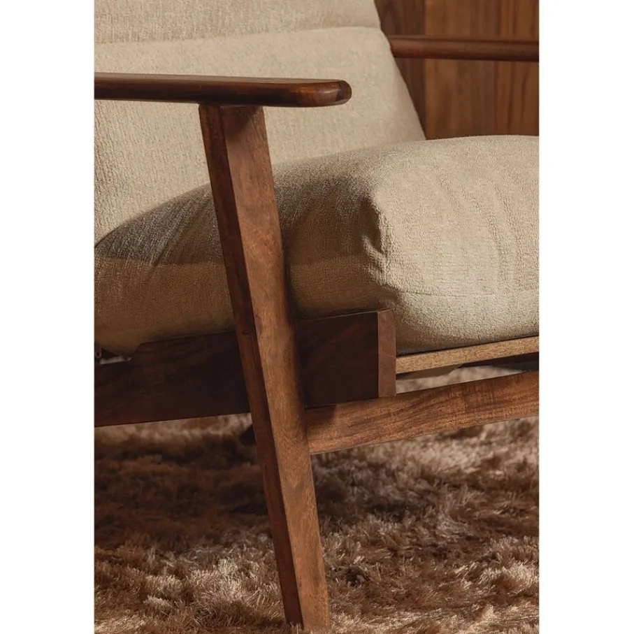 Fauteuils<WOOOD Fauteuil Houston Naturel