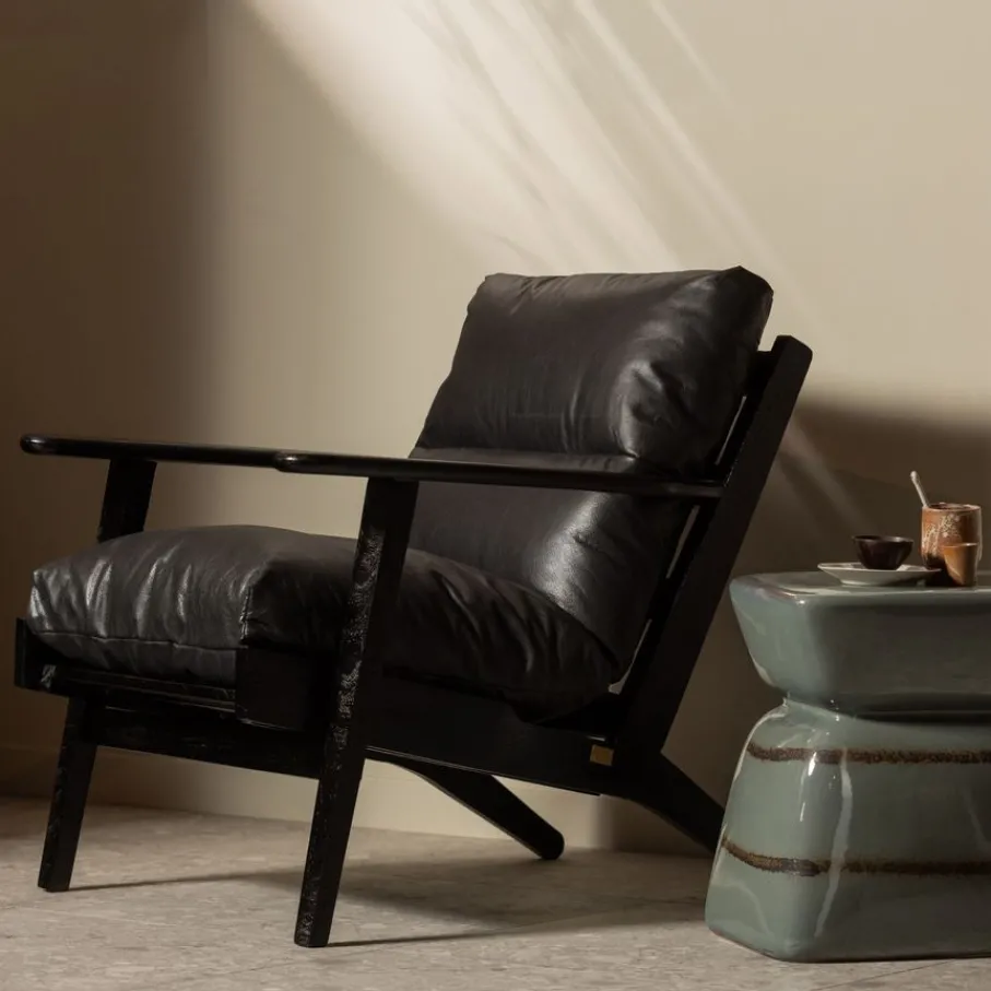 Fauteuils<WOOOD Fauteuil Houston Zwart