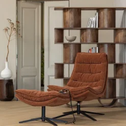 Fauteuils<WOOOD Fauteuil Kube Bruin