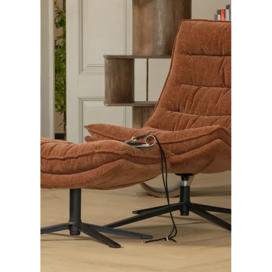 Fauteuils<WOOOD Fauteuil Kube Bruin