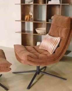 Fauteuils<WOOOD Fauteuil Kube Bruin