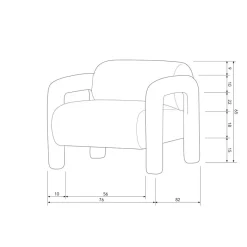 Fauteuils<WOOOD Fauteuil Lenny Oker