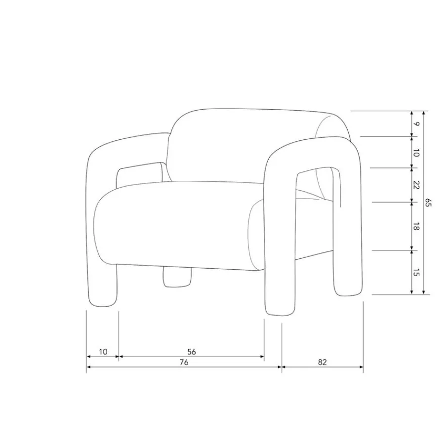 Fauteuils<WOOOD Fauteuil Lenny Zand