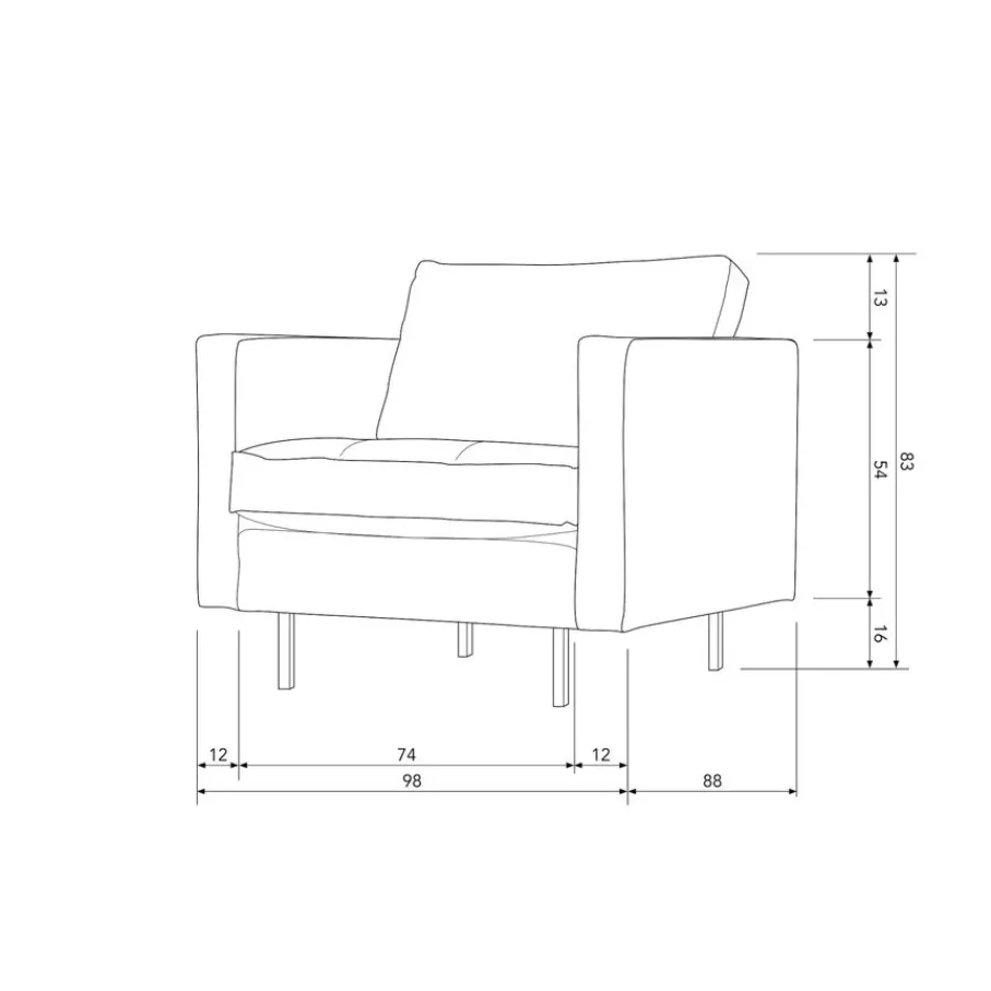 Fauteuils<WOOOD Fauteuil Rodeo Zwart