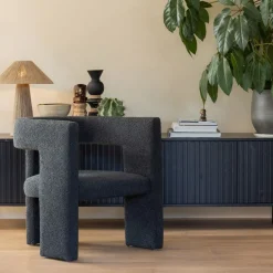 Fauteuils<WOOOD Fauteuil Tiwa Donkergrijs