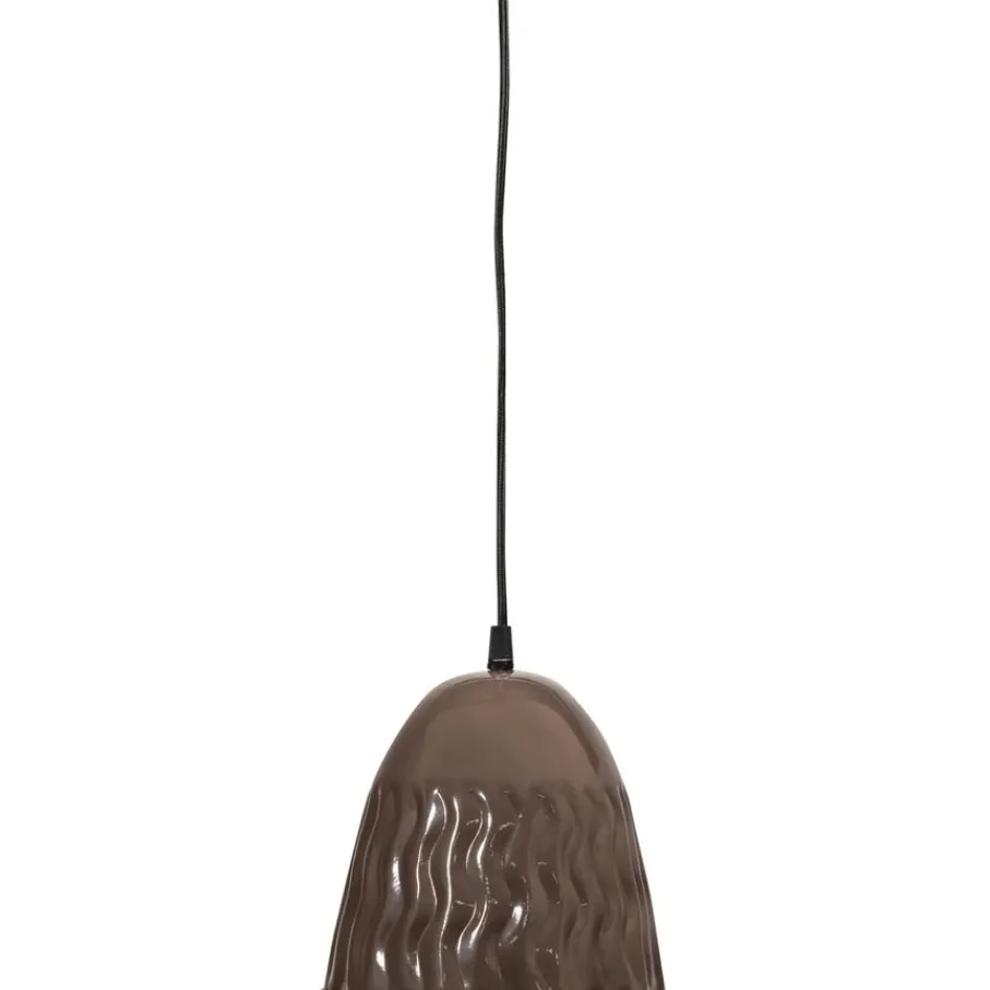 Hanglampen<WOOOD Hanglamp Arleso Donkerbruin - E27 - Ø 19 cm