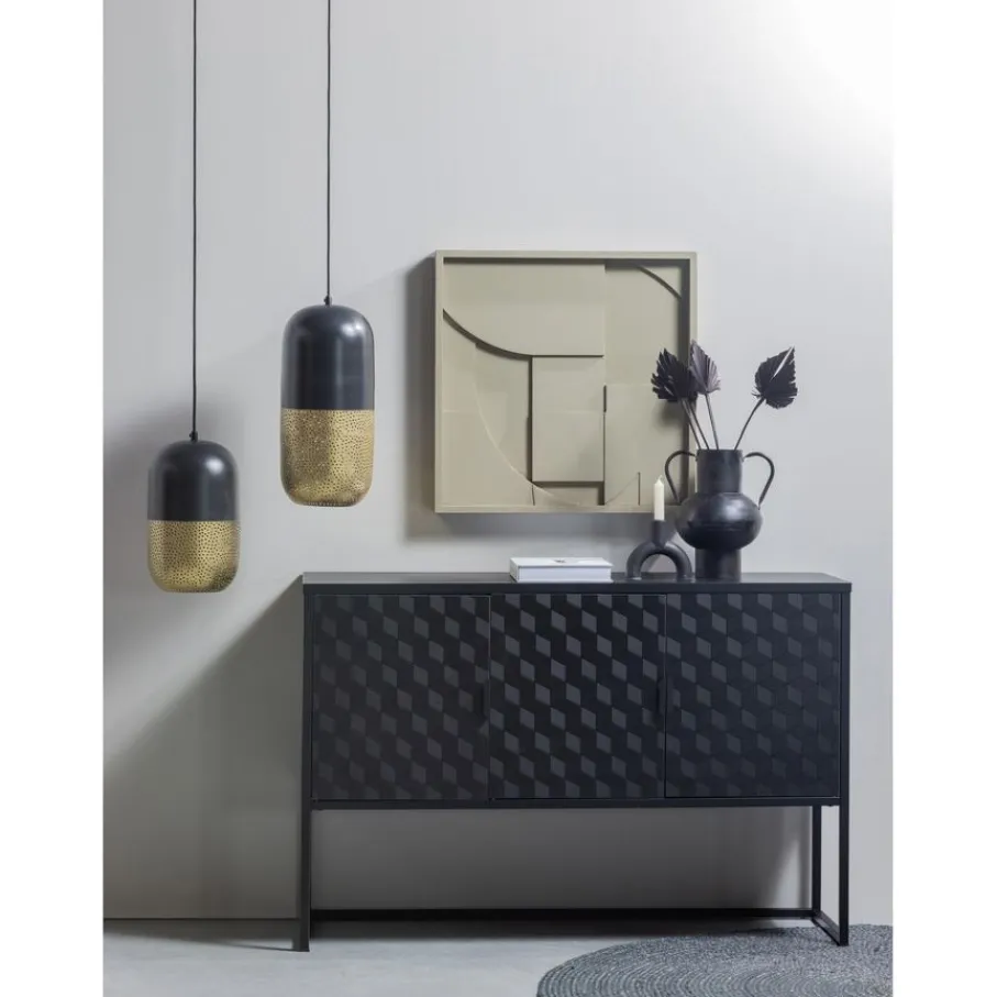Hanglampen<WOOOD Hanglamp Tirsa Zwart - E27 - Ø 20 cm