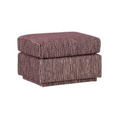 Voetenbanken|Fauteuils<WOOOD Hocker Lou Bordeauxrood - 60x50 cm