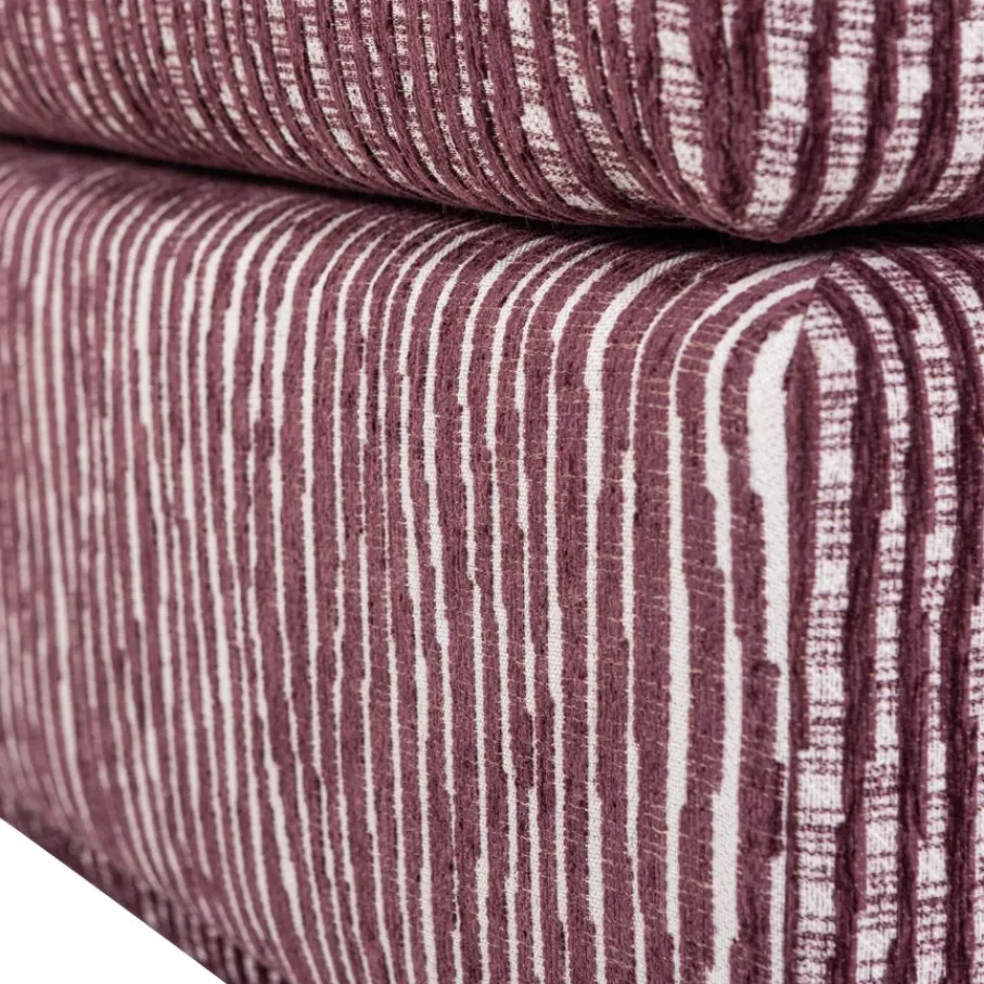 Voetenbanken|Fauteuils<WOOOD Hocker Lou Bordeauxrood - 60x50 cm