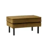 Voetenbanken|Fauteuils<WOOOD Hocker Rodeo Honinggeel - 84x54 cm