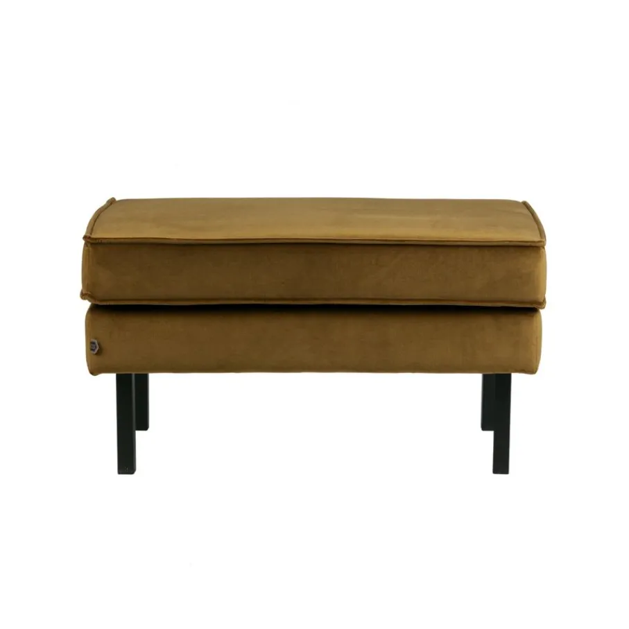 Voetenbanken|Fauteuils<WOOOD Hocker Rodeo Honinggeel - 84x54 cm
