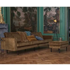 Voetenbanken|Fauteuils<WOOOD Hocker Rodeo Honinggeel - 84x54 cm
