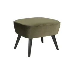 Voetenbanken|Fauteuils<WOOOD Hocker Sara Groen - 56x36 cm