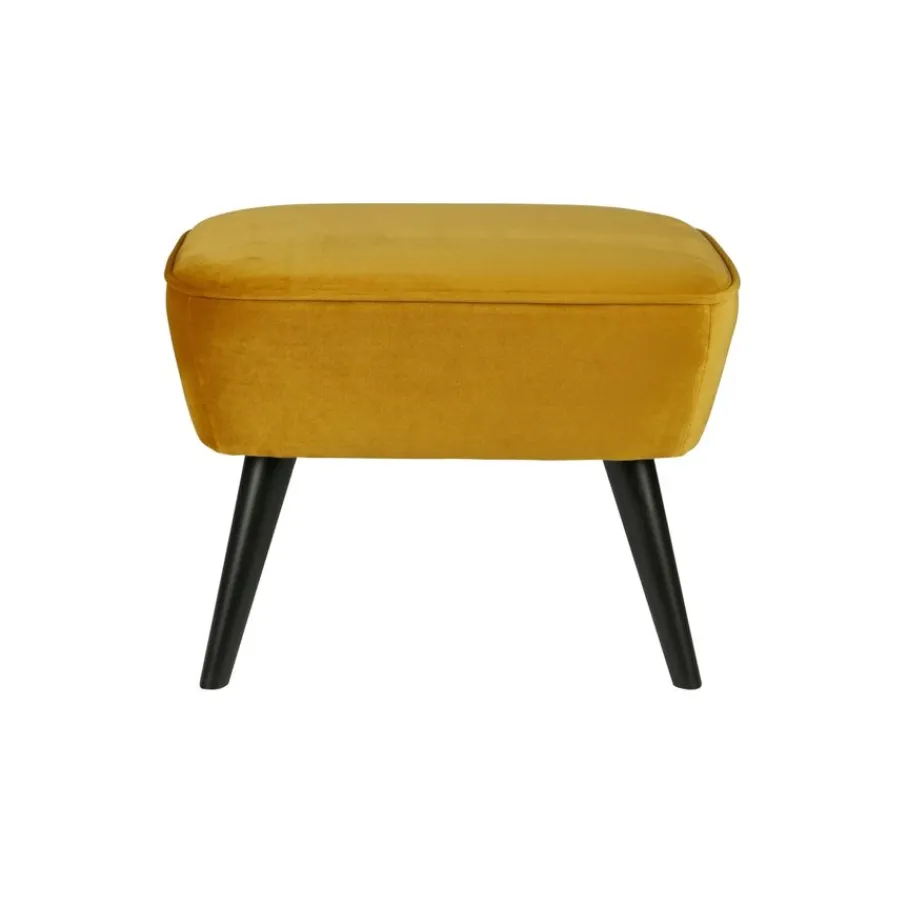 Voetenbanken|Fauteuils<WOOOD Hocker Sara Oker - 56x36 cm