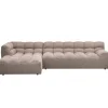 Hoekbanken<WOOOD Hoekbank Allure Links Bruin