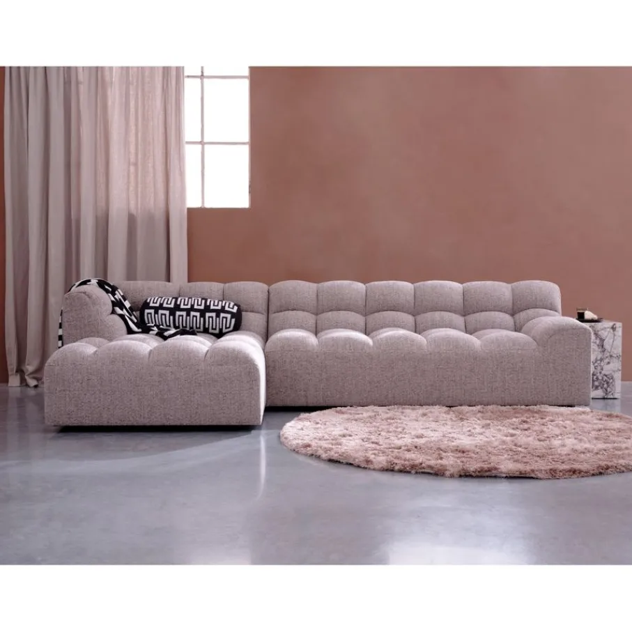Hoekbanken<WOOOD Hoekbank Allure Links Bruin