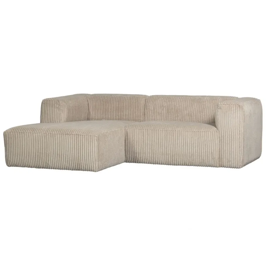 Hoekbanken<WOOOD Hoekbank Bean Links Beige