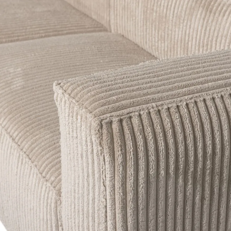 Hoekbanken<WOOOD Hoekbank Bean Links Beige