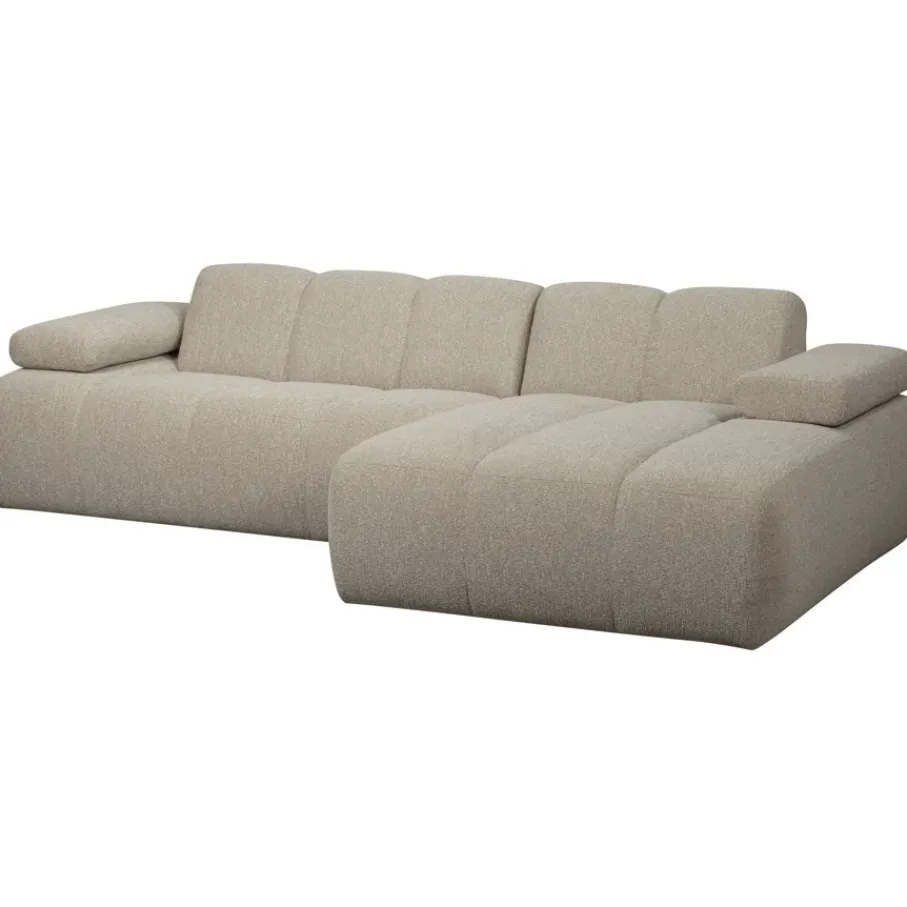 Hoekbanken<WOOOD Hoekbank Mojo Rechts Beige