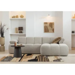 Hoekbanken<WOOOD Hoekbank Mojo Rechts Beige