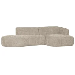Hoekbanken<WOOOD Hoekbank Polly Rechts Beige