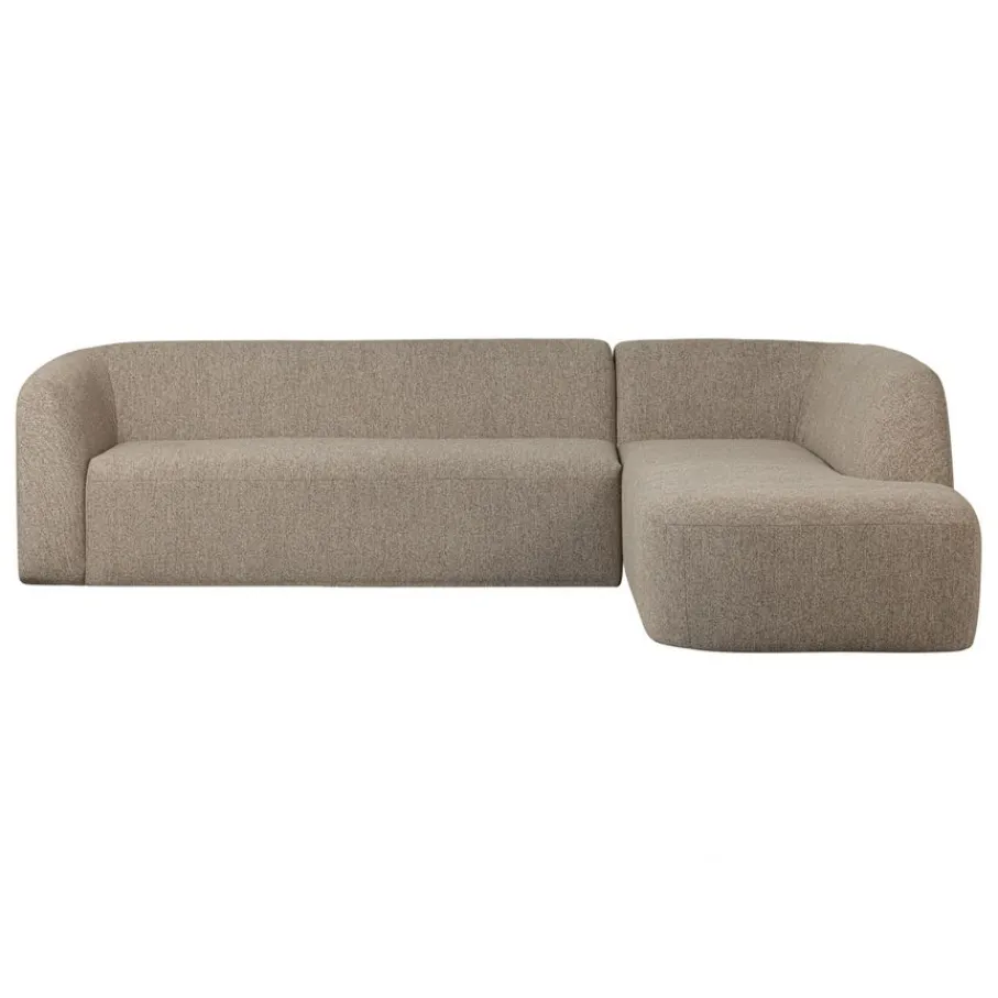 Hoekbanken<WOOOD Hoekbank Sloping Rechts Beige