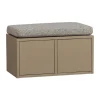 Opbergkasten<WOOOD Kistbank Turner Mud - 80x47x44 cm
