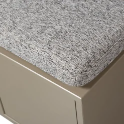 Opbergkasten<WOOOD Kistbank Turner Mud - 80x47x44 cm