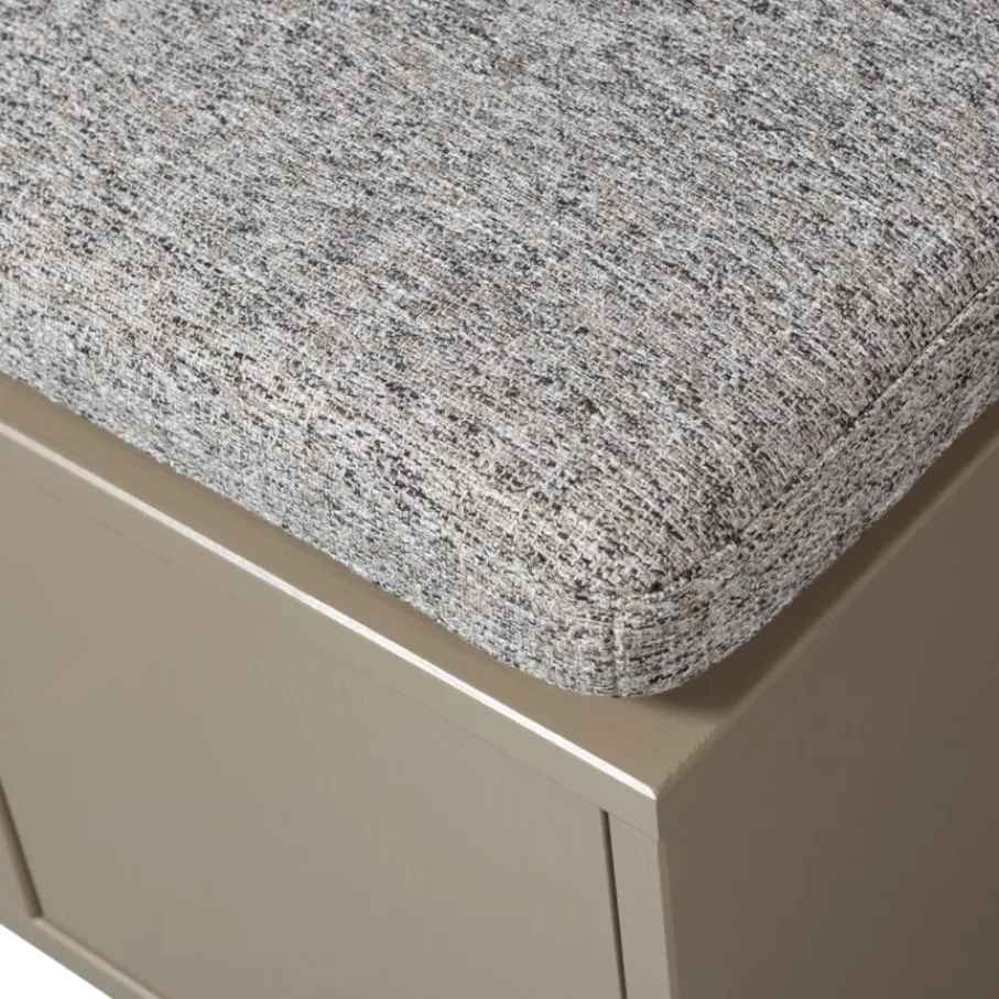 Opbergkasten<WOOOD Kistbank Turner Mud - 80x47x44 cm