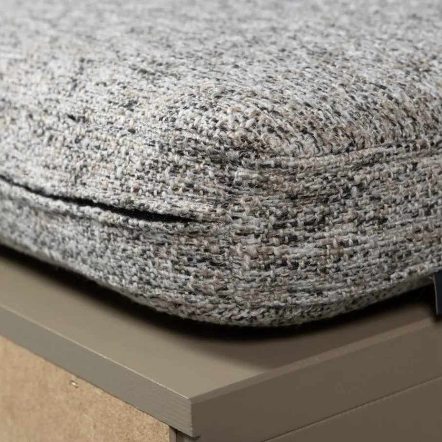 Opbergkasten<WOOOD Kistbank Turner Mud - 80x47x44 cm