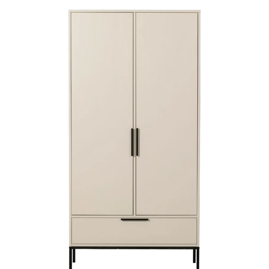 Kledingkasten<WOOOD Kledingkast Adam Dust - 100x200x53 cm