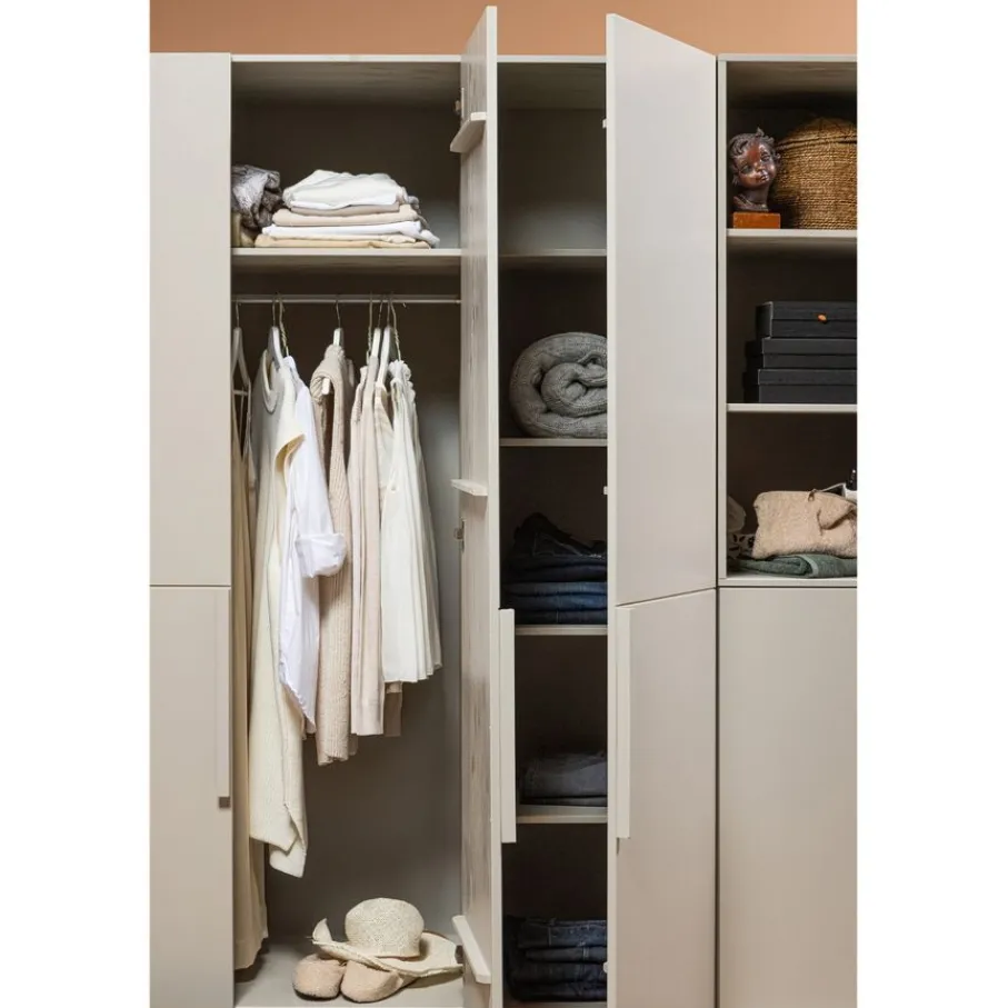 Kledingkasten<WOOOD Kledingkast Pure Dust - 142x215x60 cm