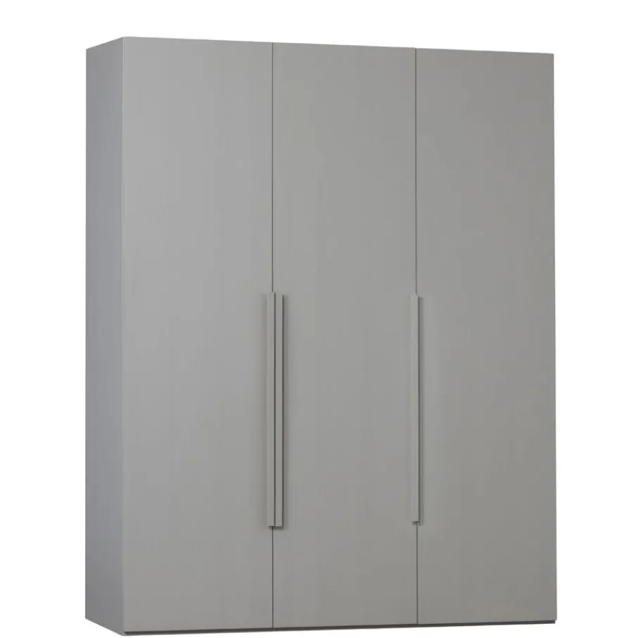 Kledingkasten<WOOOD Kledingkast Rens Grijs - 165x210x58 cm