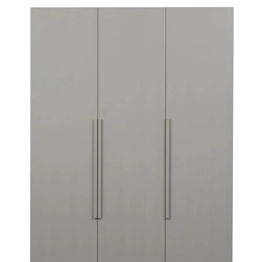 Kledingkasten<WOOOD Kledingkast Rens Grijs - 165x210x58 cm