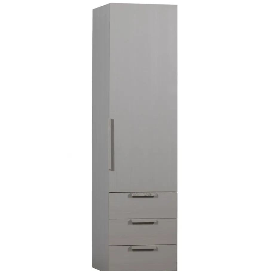 Kledingkasten<WOOOD Kledingkast Rens Grijs - 55x210x58 cm