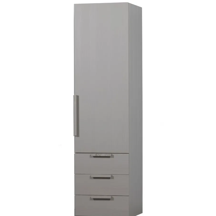 Kledingkasten<WOOOD Kledingkast Rens Grijs - 55x210x58 cm